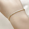 Pulsera Básica 04.213.0294.07 Oro Laminado, Pulido, Tono Dorado (Calibre 0.80, Grosor 03 MM, 8 Pulgadas de Largo)