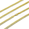 Gargantilla Basica 04.319.0017.22 Oro Laminado, Pulido, Tono Dorado (Calibre 100, Grosor 05.5 MM, 22 Pulgadas de Largo)