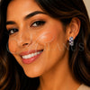 Argolla Huggie 02.267.0095.10.18 Rodio Laminado, con Zirconia Cubica Amatista y Blanca, Pulido, Rodinado