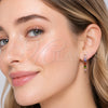Argolla Huggie 02.267.0102.25 Oro Laminado, con Zirconia Cubica Multicolor, Pulido, Tono Dorado