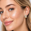 Argolla Huggie 02.267.0104.20 Oro Laminado, con Zirconia Cubica Blanca, Pulido, Tono Dorado