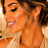 Argolla Huggie 02.267.0121.3.30 Oro Laminado, con Zirconia Cubica Amatista, Pulido, Tono Dorado