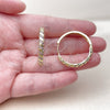 Argolla Huggie 02.267.0121.3.30 Oro Laminado, con Zirconia Cubica Amatista, Pulido, Tono Dorado
