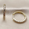 Argolla Huggie 02.267.0121.3.30 Oro Laminado, con Zirconia Cubica Amatista, Pulido, Tono Dorado