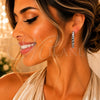 Argolla Huggie 02.267.0121.5.30 Rodio Laminado, con Zirconia Cubica Blanca, Pulido, Rodinado