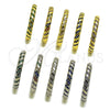 Argolla Huggie 02.267.0121.8.30 Rodio Laminado, con Zirconia Cubica Amatista, Pulido, Rodinado