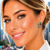 Argolla Huggie 02.210.0900.18 Rodio Laminado, con Zirconia Cubica Multicolor y Micro Pave Blanca, Pulido, Rodinado
