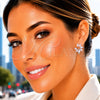 Argolla Huggie 02.210.0904.1.16 Rodio Laminado, con Zirconia Cubica Rose Water Opal, Pulido, Rodinado