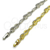 Pulsera Tennis 03.130.0050.1.07 Rodio Laminado, Diseño de Infinito, con Zirconia Cubica Blanca, Pulido, Rodinado (Grosor 06.2 MM, 8 Pulgadas de Largo)