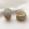 Argolla Huggie 02.283.0431.22 Oro Laminado, con Zirconia Cubica Blanca, Pulido, Tono Dorado