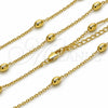 Gargantilla Basica 04.213.0281.16 Oro Laminado, Diseño de Rolo, Pulido, Tono Dorado (Grosor 01.6 MM, 16 Pulgadas de Largo)