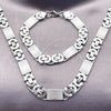 Collar y Pulsera 06.363.0031.1.22 Acero Inoxidable, Pulido, Tono Plateado