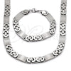Collar y Pulsera 06.363.0031.1.22 Acero Inoxidable, Pulido, Tono Plateado
