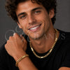 Collar y Pulsera 06.116.0224.1.22 Acero Inoxidable, Pulido, Tono Dorado