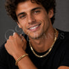 Collar y Pulsera 06.116.0224.1.22 Acero Inoxidable, Pulido, Tono Dorado