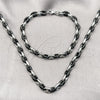 Collar y Pulsera 06.116.0225.22 Acero Inoxidable, Diseño de Puff Mariner, Pulido, Dos Tonos
