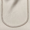 Gargantilla Elegante 04.130.0003.12 Oro Laminado, Diseño de Baguette, con Zirconia Cubica Blanca, Pulido, Tono Dorado (Grosor 03.6 MM, 12 Pulgadas de Largo)