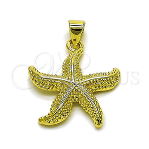 Dije Elegante 05.459.0051 Oro Laminado, Diseño de Estrella, Pulido, Tono Dorado