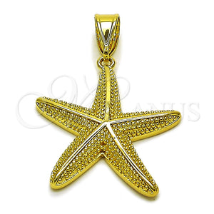 Dije Elegante 05.459.0053 Oro Laminado, Diseño de Estrella, Pulido, Tono Dorado