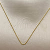Gargantilla Basica 04.213.0256.16 Oro Laminado, Diseño de Miami Cubana, Pulido, Tono Dorado (Grosor 01.5 MM, 17 Pulgadas de Largo)