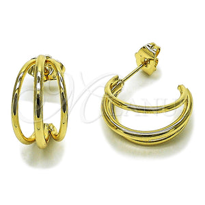 Argolla Pequeña 02.196.0261.20 Oro Laminado, Pulido, Tono Dorado