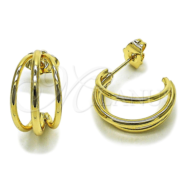 Argolla Pequeña 02.196.0261.20 Oro Laminado, Pulido, Tono Dorado