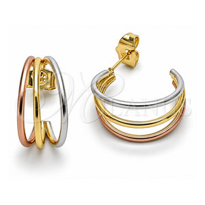 Argolla Pequeña 02.196.0263.20 Oro Laminado, Pulido, Tres Tonos