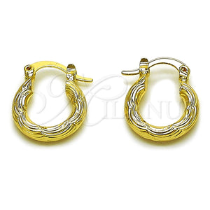 Argolla Pequeña 02.196.0284.15 Oro Laminado, Diamantado, Tono Dorado