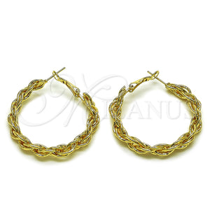 Argolla Mediana 02.196.0288.40 Oro Laminado, Pulido, Tono Dorado