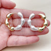 Argolla Huggie 02.196.0298.35 Oro Laminado, Diseño de Gota, con Perla Marfil, Pulido, Tono Dorado