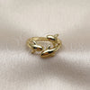 Anillo Elegante 01.381.0017 Oro Laminado, Diseño de Delfín, Pulido, Tono Dorado (Talla Unica)
