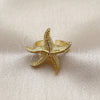 Anillo Elegante 01.381.0023 Oro Laminado, Diseño de Estrella, Pulido, Tono Dorado (Talla Unica)