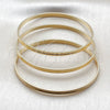 Aro Trio 07.170.0077.04 Oro Laminado, Diamantado, Tono Dorado (Grosor 01.2 MM, Talla 4 (2,25 de Diámetro))
