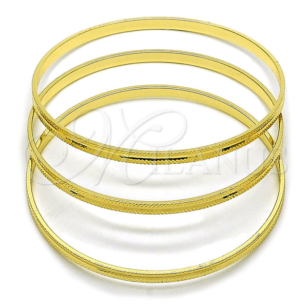 Aro Trio 07.170.0077.04 Oro Laminado, Diamantado, Tono Dorado (Grosor 01.2 MM, Talla 4 (2,25 de Diámetro))