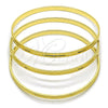 Aro Trio 07.170.0077.04 Oro Laminado, Diamantado, Tono Dorado (Grosor 01.2 MM, Talla 4 (2,25 de Diámetro))