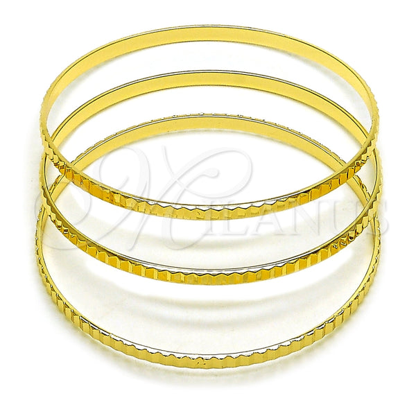 Aro Trio 07.170.0078.04 Oro Laminado, Diamantado, Tono Dorado (Grosor 01.3 MM, Talla 4 (2,25 de Diámetro))