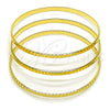 Aro Trio 07.170.0078.04 Oro Laminado, Diamantado, Tono Dorado (Grosor 01.3 MM, Talla 4 (2,25 de Diámetro))
