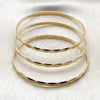 Aro Trio 07.170.0079.04 Oro Laminado, Pulido, Tono Dorado (Grosor 01.2 MM, Talla 4 (2,25 de Diámetro))