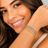 Aro Trio 07.170.0080.06 Oro Laminado, Pulido, Tres Tonos (Grosor 01.3 MM, Talla 6 (2,75 de Diámetro))