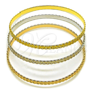 Aro Trio 07.170.0080.06 Oro Laminado, Pulido, Tres Tonos (Grosor 01.3 MM, Talla 6 (2,75 de Diámetro))