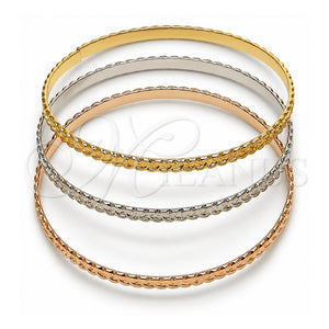 Aro Trio 07.170.0080.06 Oro Laminado, Pulido, Tres Tonos (Grosor 01.3 MM, Talla 6 (2,75 de Diámetro))