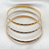 Aro Trio 07.170.0081.06 Oro Laminado, Pulido, Tres Tonos (Grosor 01.6 MM, Talla 6 (2,75 de Diámetro))