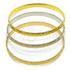 Aro Trio 07.170.0081.06 Oro Laminado, Pulido, Tres Tonos (Grosor 01.6 MM, Talla 6 (2,75 de Diámetro))