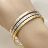 Aro Trio 07.170.0082.06 Oro Laminado, Pulido, Tres Tonos (Grosor 01.2 MM, Talla 6 (2,75 de Diámetro))