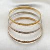 Aro Trio 07.170.0082.06 Oro Laminado, Pulido, Tres Tonos (Grosor 01.2 MM, Talla 6 (2,75 de Diámetro))