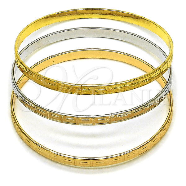 Aro Trio 07.170.0082.06 Oro Laminado, Pulido, Tres Tonos (Grosor 01.2 MM, Talla 6 (2,75 de Diámetro))