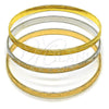 Aro Trio 07.170.0082.06 Oro Laminado, Pulido, Tres Tonos (Grosor 01.2 MM, Talla 6 (2,75 de Diámetro))