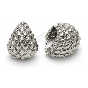 Argolla Huggie 02.170.0617.22 Oro Laminado Blanco, Pulido, Rodinado