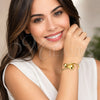 Aro Individual 07.170.0083 Oro Laminado, Diseño de Bola, Pulido, Tono Dorado (Grosor 02.6 MM, Talla Unica)