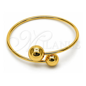 Aro Individual 07.170.0083 Oro Laminado, Diseño de Bola, Pulido, Tono Dorado (Grosor 02.6 MM, Talla Unica)